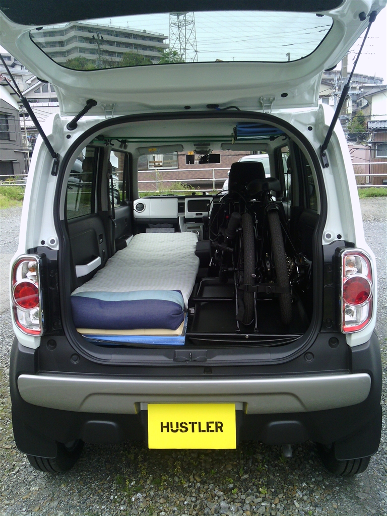 価格 Com 真後ろから見た感じ スズキ ハスラー 14年モデル 国産きりごぼうさん のクチコミ掲示板投稿画像 写真 インチの折りたたみ 自転車を積んでみました