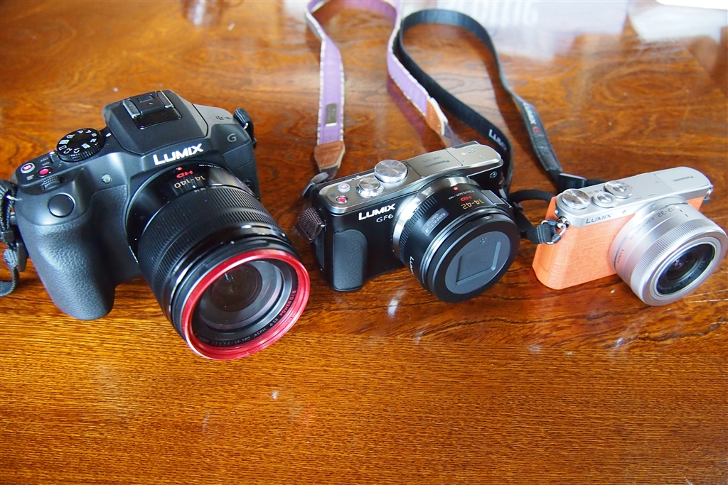 価格.com - 『大きさ比較。左から、G6、GF6、GM1