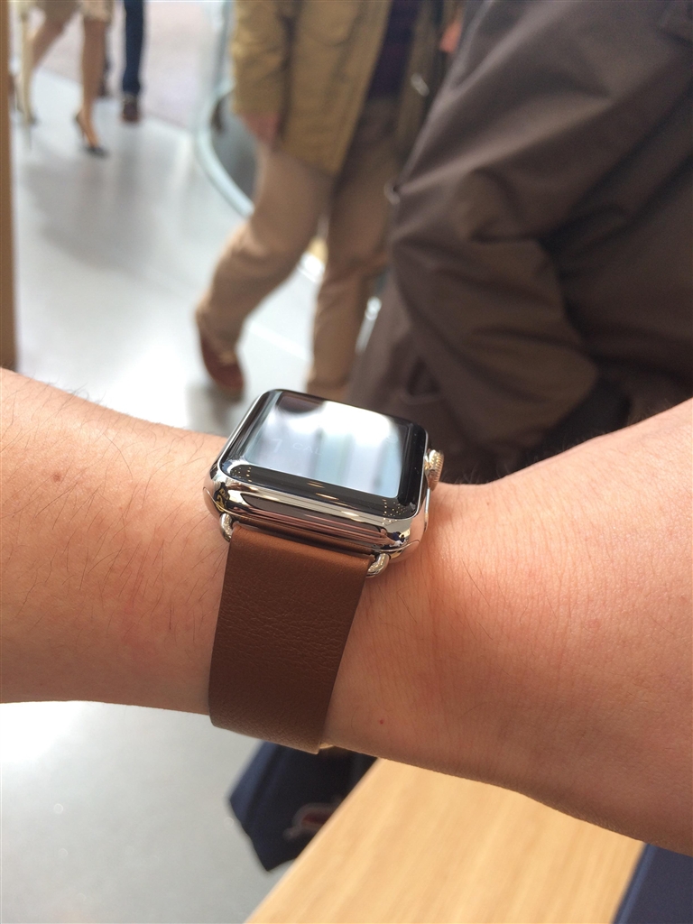『ブラウンモダンバックル（横向き）』Apple Watch 38mm モダンバックル  のクチコミ掲示板投稿画像・写真「Apple Watch試着レポート☆」[2190121]