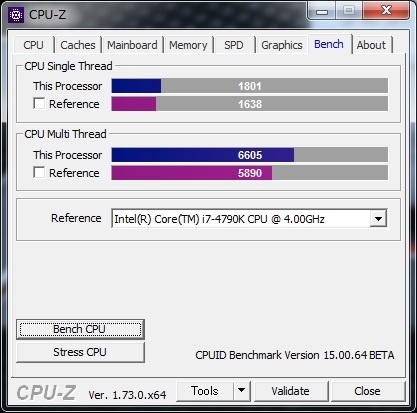 価格.com - 『CPU-Zベンチ（4790K）』インテル Core i7 6700K BOX