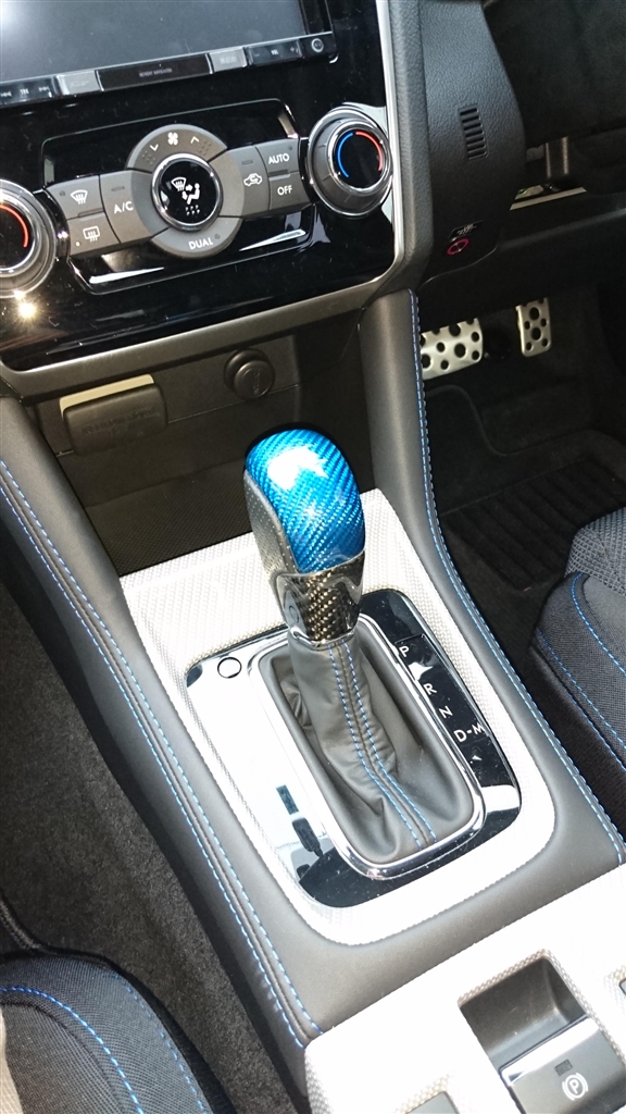 車 スバル AT/CVT 用 トランスマティックシフトノブ カーボン
