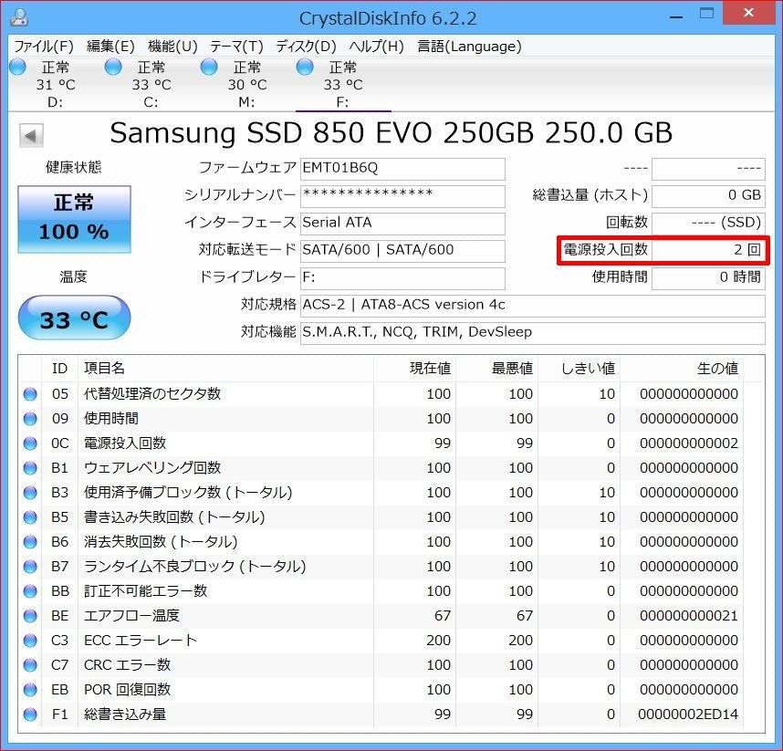 電源投入