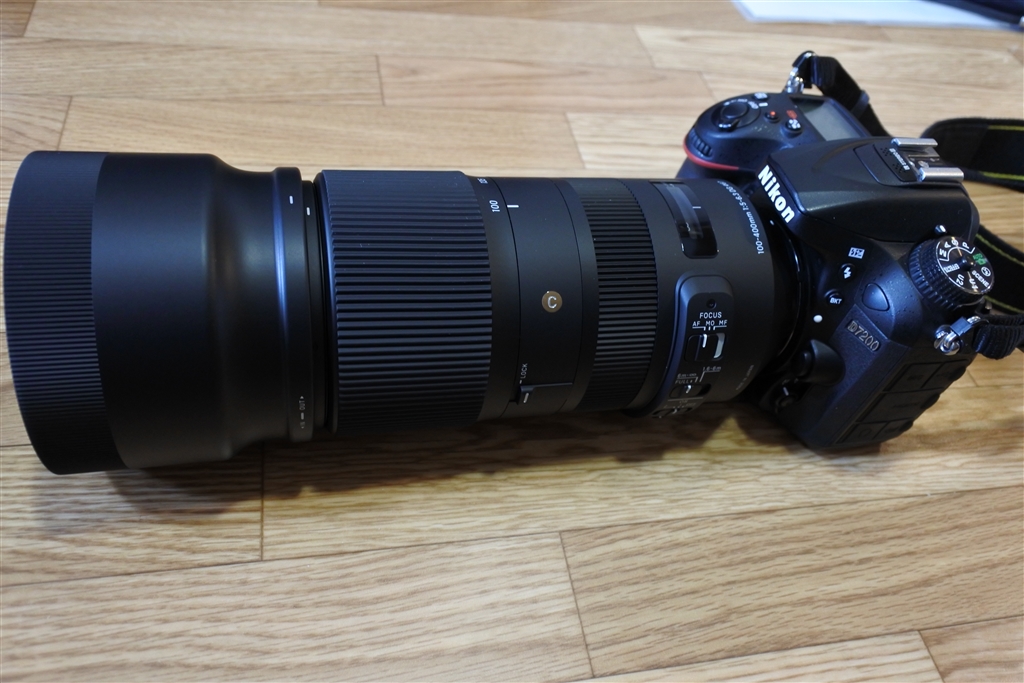 価格.com - 『証拠写真３（D7200に装着してみた）』シグマ 100-400mm 