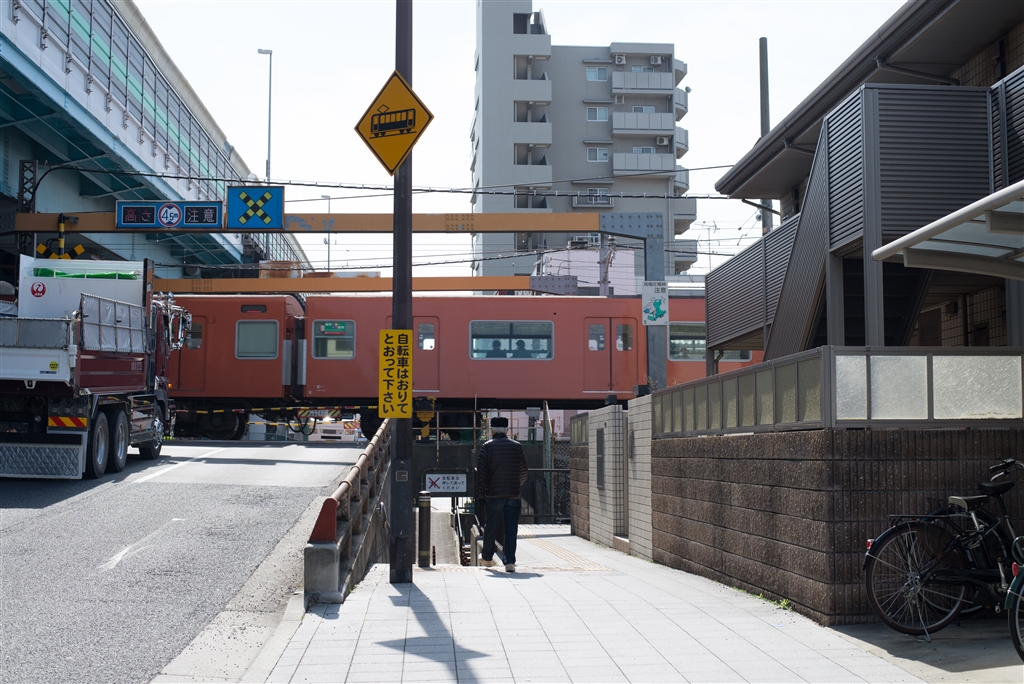 国道43号線安治川自転車