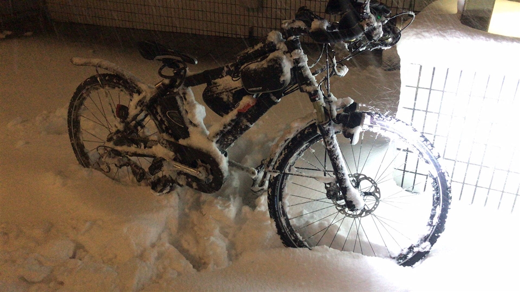 雪 自転車