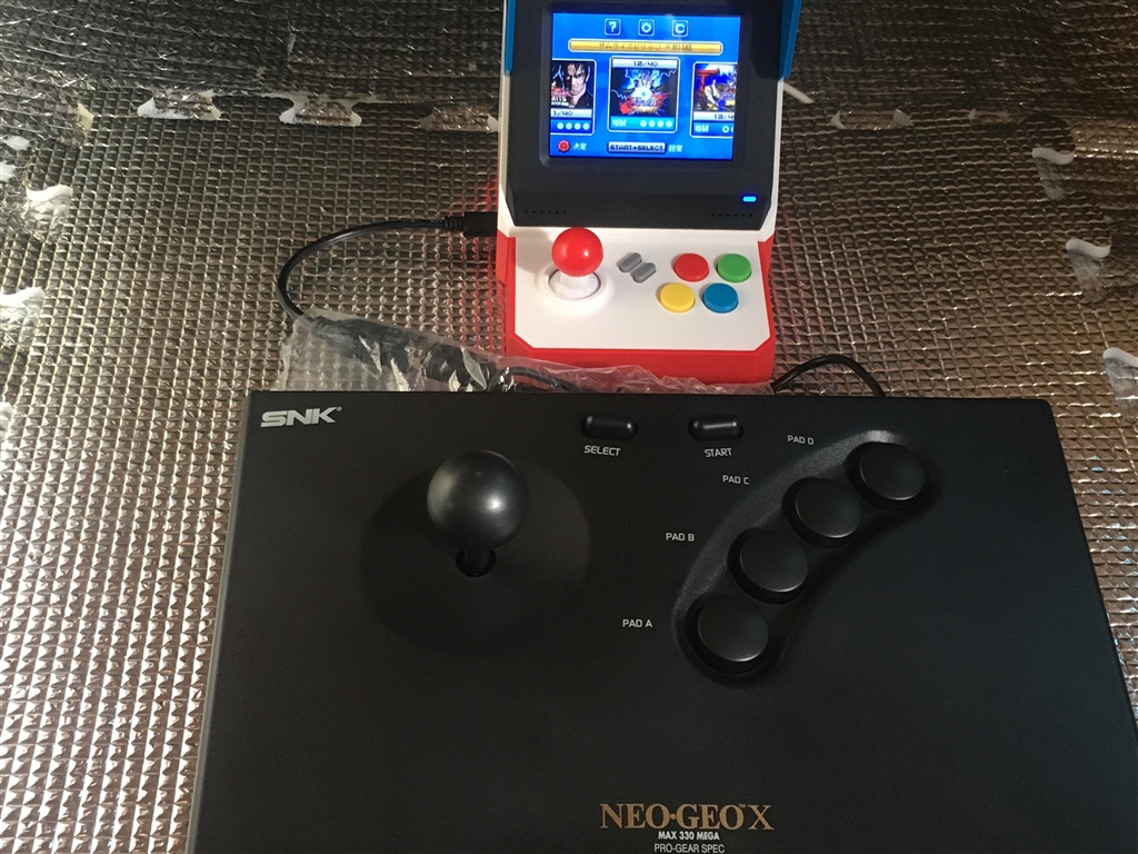 価格.com - 『iOLAB NEOGEO X アーケードスティック』SNK NEOGEO mini mitsukikoさん  のクチコミ掲示板投稿画像・写真「NEOGEO X アーケードスティック(改)」[3111717]