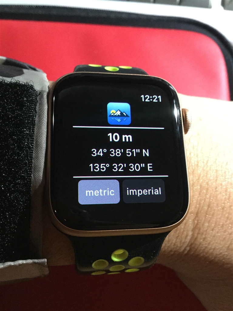 価格.com - Apple Watch Series 4 GPSモデル 44mm スポーツバンド jimmy2077さん のクチコミ掲示板投稿画像・写真「ワークアウトのハイキングで 高度が