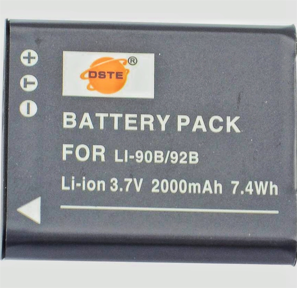 DSTE 3,7V 900mAh DB-110 Akku Für Ricoh Kameras | Kompatibel Mit GR III, WG-6, G900