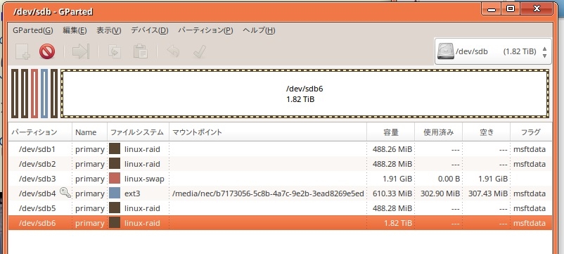 価格.com - 『RECBOXオリジナル内蔵HDDのパーティション情報』IODATA RECBOX HVL-A2.0 YOSI0223さん