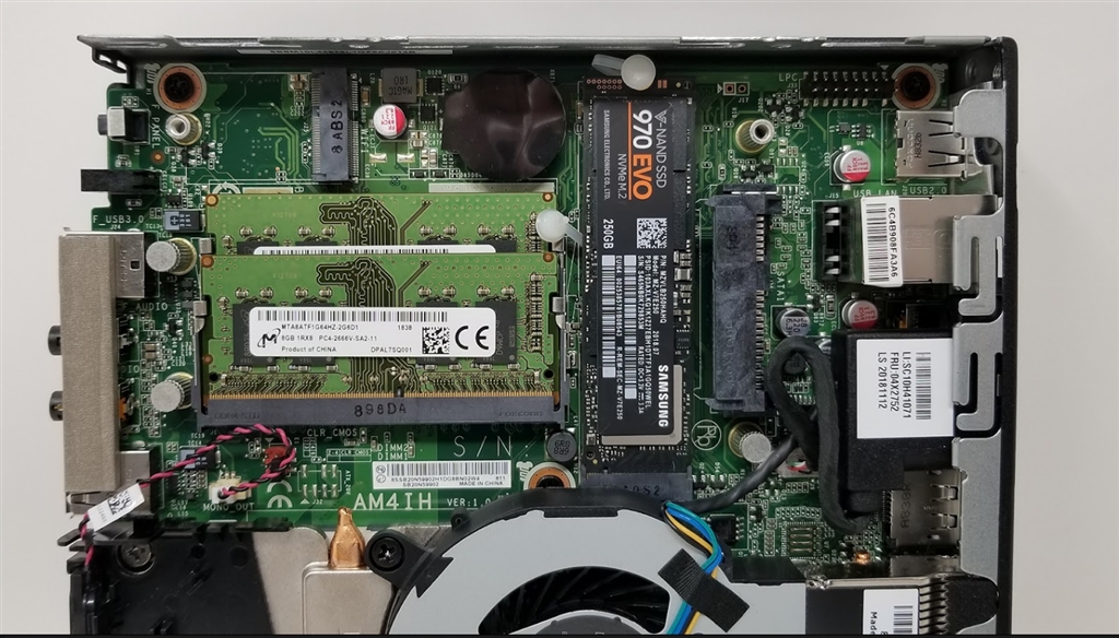 Lenovo thinkcentre m715q разбор