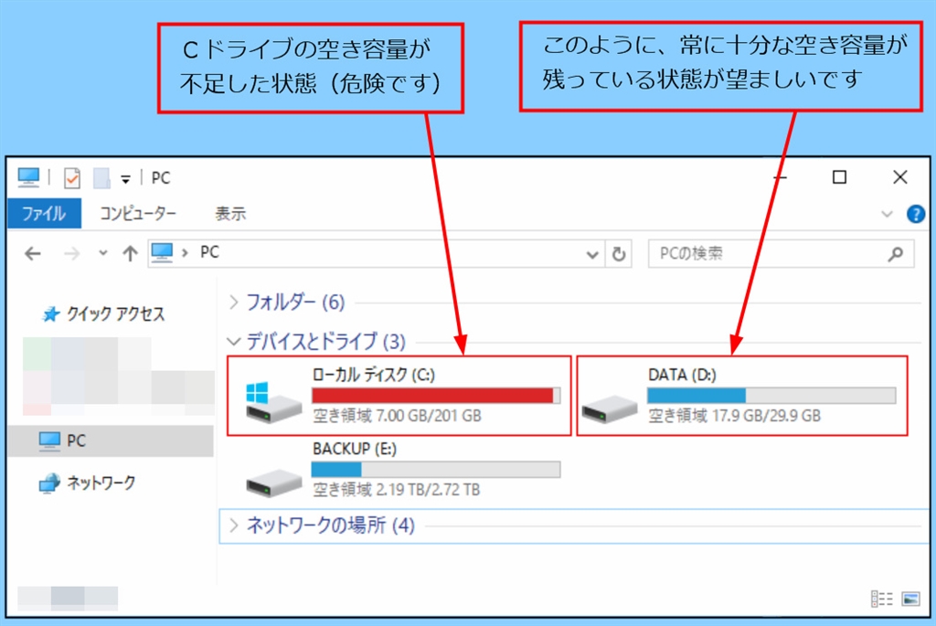 価格 Com Cドライブの空き容量にはご注意下さい ノートパソコン Cwgさんのクチコミ掲示板投稿画像 写真 ノート型ｐｃの買い替えで悩んでいます 3311824