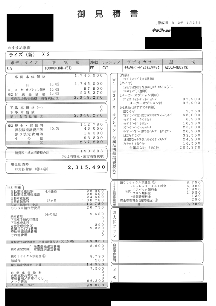 価格 Com トヨタ ライズ 19年モデル ワンビットさん のクチコミ掲示板投稿画像 写真 見積