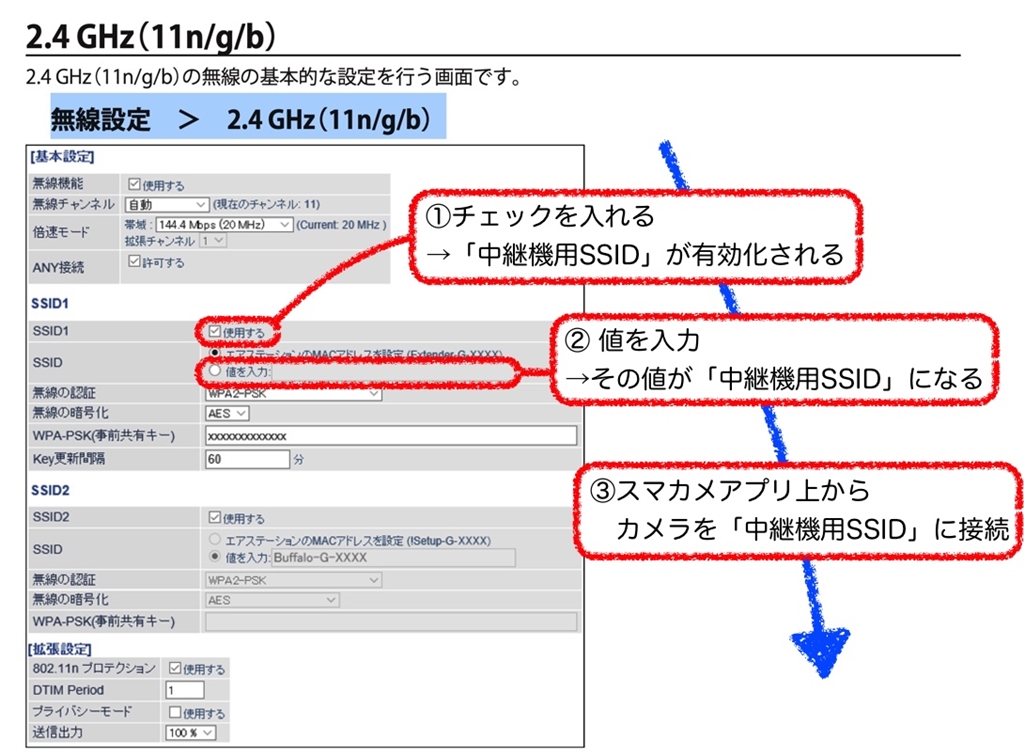 価格 Com 中継機用ssidを設定すると カメラが確実に中継機に接続される Planex スマカメ Cs Qr20 Tanettyさん のクチコミ掲示板投稿画像 写真 再アンケート 死亡 オフライン病 が頻発してませんか 3367053