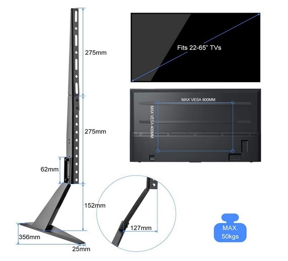『テレビテーブルトップスタンド別画像』ハイセンス 50E6800 [50インチ] tadotaoさん のクチコミ掲示板投稿