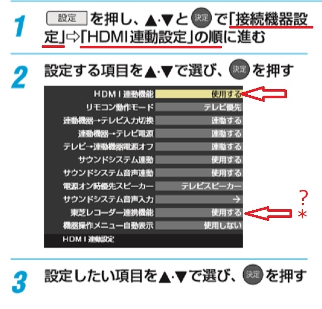 価格 Com テレビのリモコンでｈｄｍｉ機器を操作するための設定 東芝 Regzaタイムシフトマシン Dbr M4008 一休みさん のクチコミ掲示板投稿画像 写真 テレビとレコーダーについて