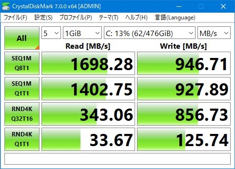 価格.com - 『標準SSD Intel』ドスパラ GALLERIA GCR1660TGF-QC-G Core