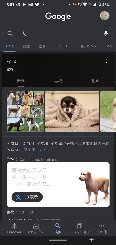 価格 Com 犬 検索画面 3d表示 Motorola Moto G8 Plus Simフリー Taro1969さん のクチコミ掲示板投稿画像 写真 Arステッカー機能