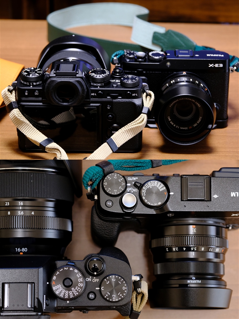 価格.com - 『比較 T3+16-80F4.0 E3+35F2.0』富士フイルム