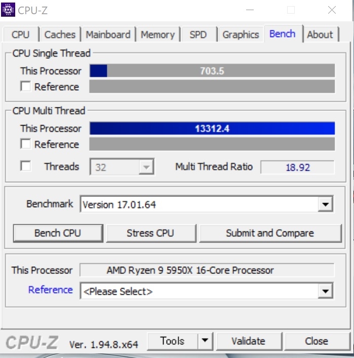 価格.com - 『PBO設定時のCPUZベンチ』AMD Ryzen 9 5900X BOX Solare