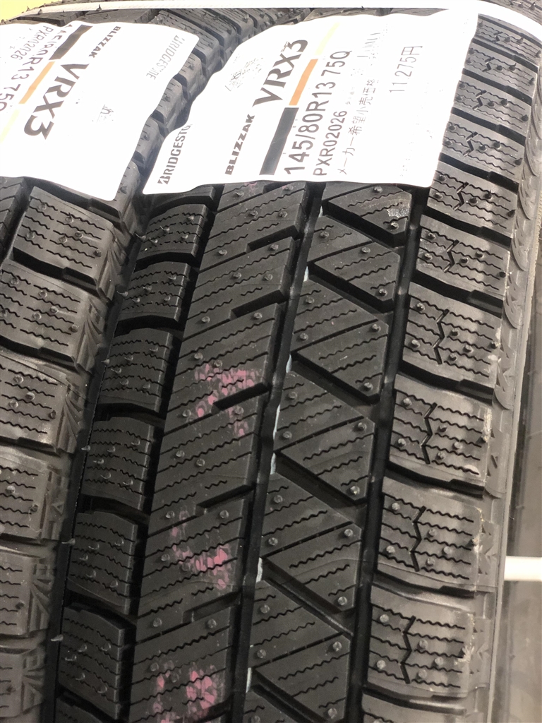 価格.com - 『BLIZZAK VRX3 145/80R13 75Q』ブリヂストン BLIZZAK VRX3