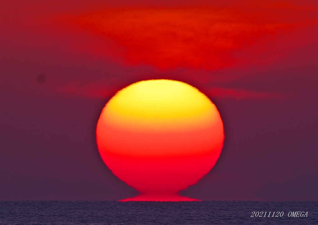 風早のだるま夕日 版画（obriy.biz）