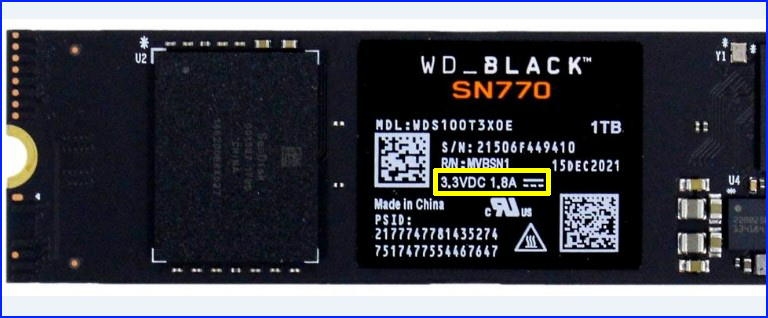 価格.com - 『SN770_定格3.3V/1.8A』WESTERN DIGITAL WD_Black SN770 NVMe ...