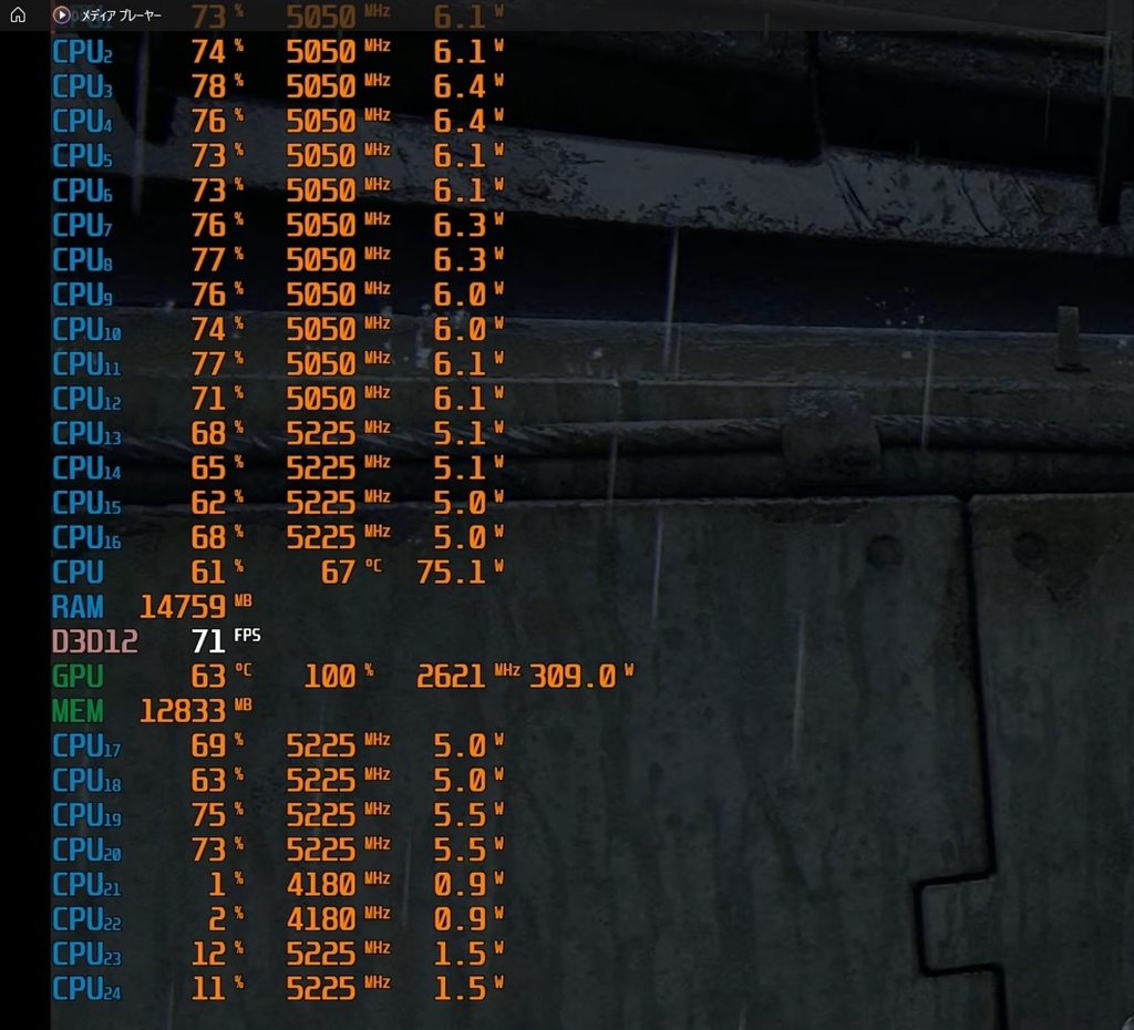 価格.com - 『Afterburner』AMD Ryzen 7 7800X3D BOX 揚げないかつパンさん のクチコミ掲示板投稿画像・写真「ARK:  Survival Ascendedがサクサク動作するPC」[3870449]