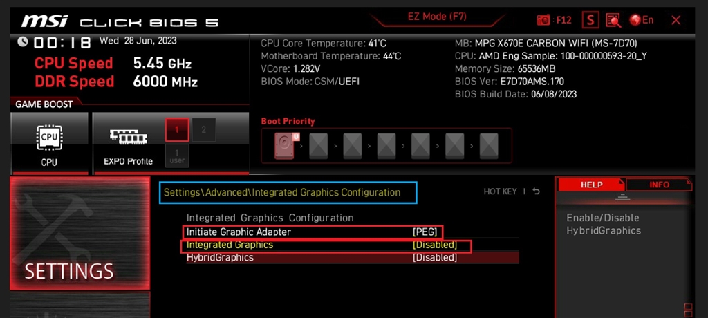 B9 Micron PC4 16GB×2枚　32GB BIOSチェック✅済み 価格.com - 『内蔵グラフィックの無効化』MSI MAG B650 TOMAHAWK WIFI
