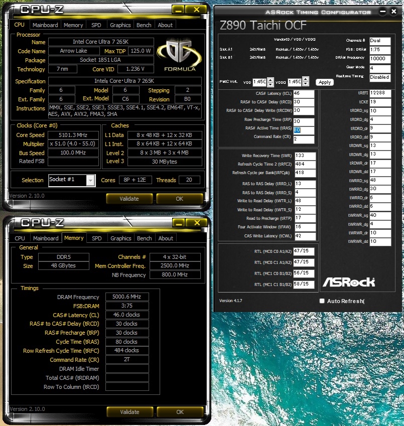 価格.com - 『Z890 Taichi OCF MicroCode x112 DDR5-10000 Gear4
