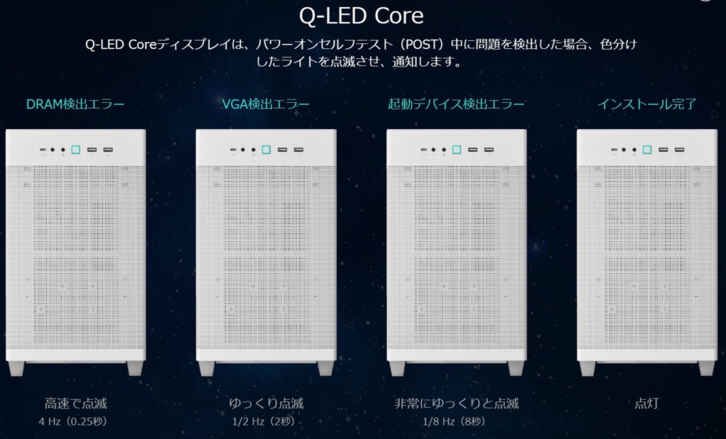 価格.com - 『Q-LED Core動作説明』ASUS PRIME Z890-P WIFI-CSM