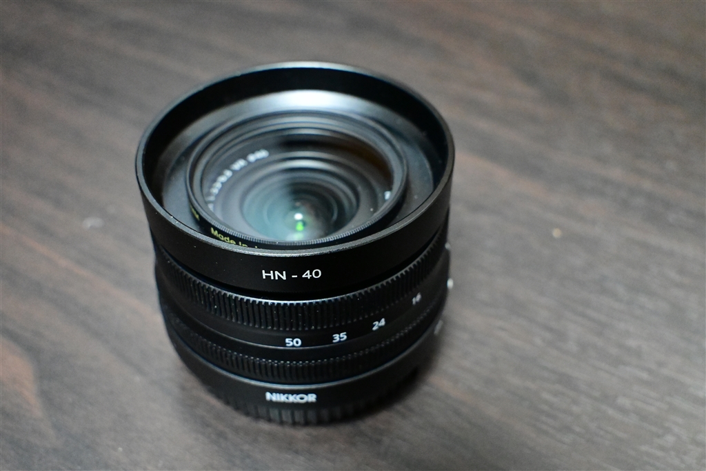 ニコン Nikkor Z DX 16-50mm おまけPLフィルター付 F-Foto、「NIKKOR Z DX 16-50mm」用フードにシルバーを追加