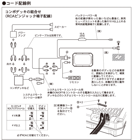 価格.com - 『サブウーファーコード配線』パイオニア TS-WX400DA あめ