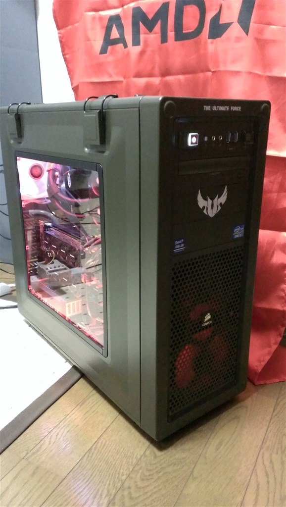 ケース天井 ケース底面 ファン フロー構成』 Corsair Vengeance C70 の