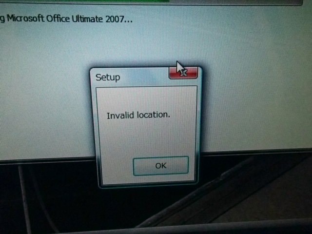 OFFICE2007をインストールできません』 マイクロソフト Office