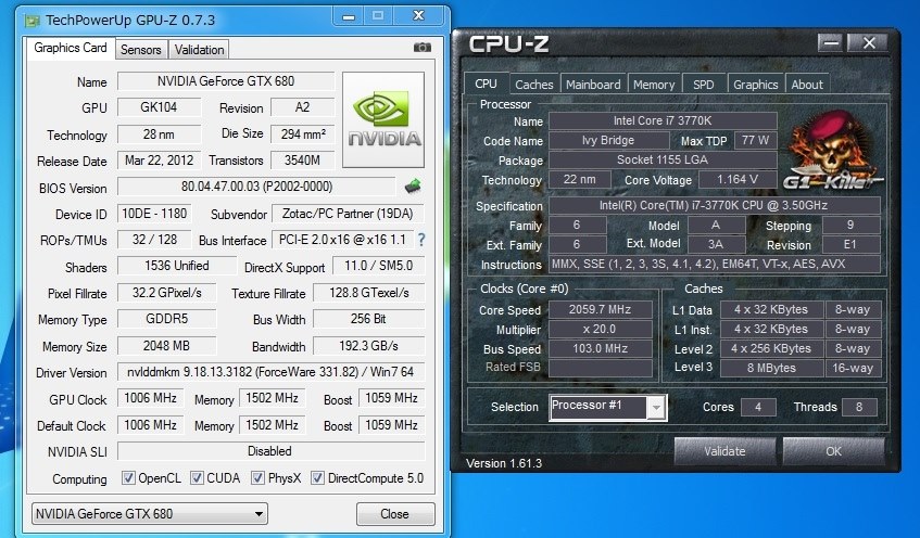 GIGABYTE☆Windows7...SuPPort 小さけれ