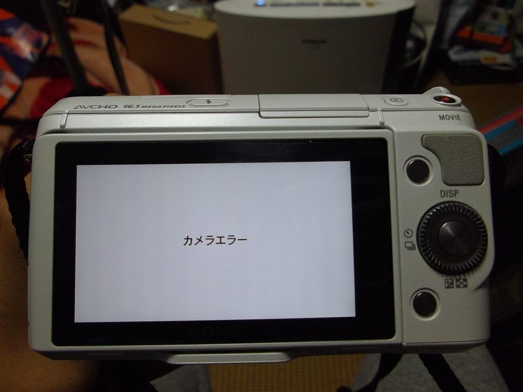 sony nex カメラ エラー