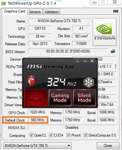 MSI N780GTX-Ti Twin Frozr 4S OC [PCIExp 3GB]投稿画像・動画 - 価格.com