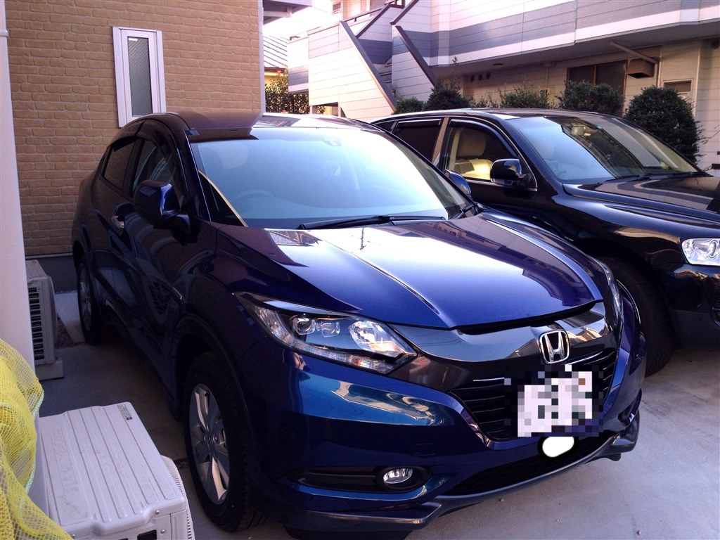 旧型ホンダヴェゼル カラーサンプルミニカー モルフォブルー・パール