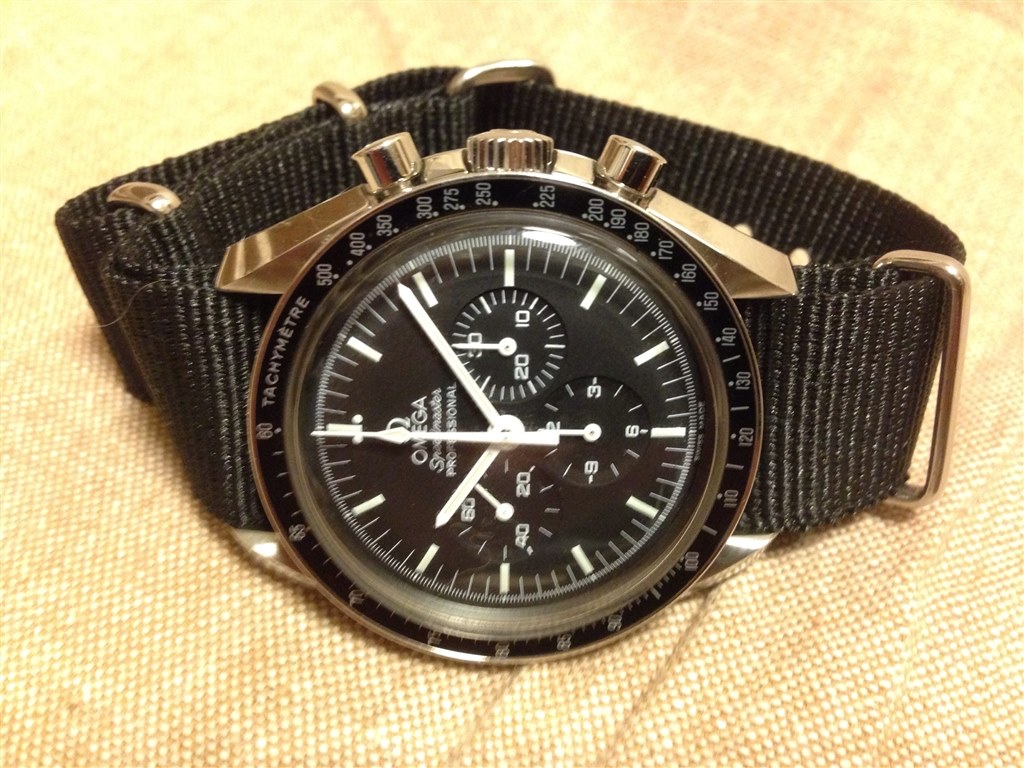正規品 美品 オメガ NATOストラップ OMEGA ベルト スピードマスター ストラップのカラー変えました。』 オメガ 3570.50 スピードマスター