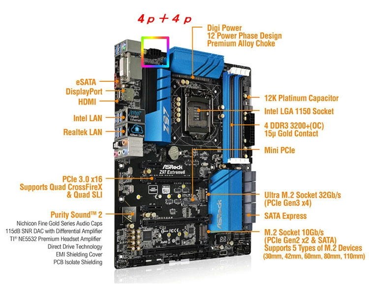 初回起動時に4-pin パワーケーブル…と表示され起動できません』 ASRock Z97 Extreme6 のクチコミ掲示板 - 価格.com