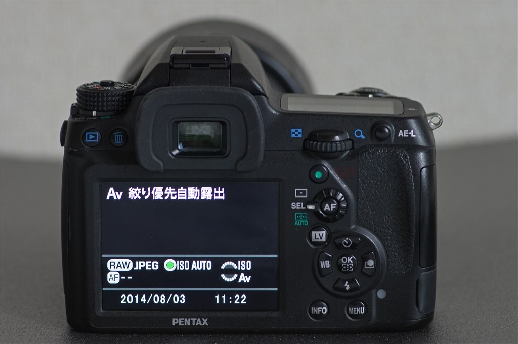 電源ON時の画面表示』 ペンタックス PENTAX K-3 ボディ の 電源ON時の画面表示』 ペンタックス PENTAX K-3 ボディ の