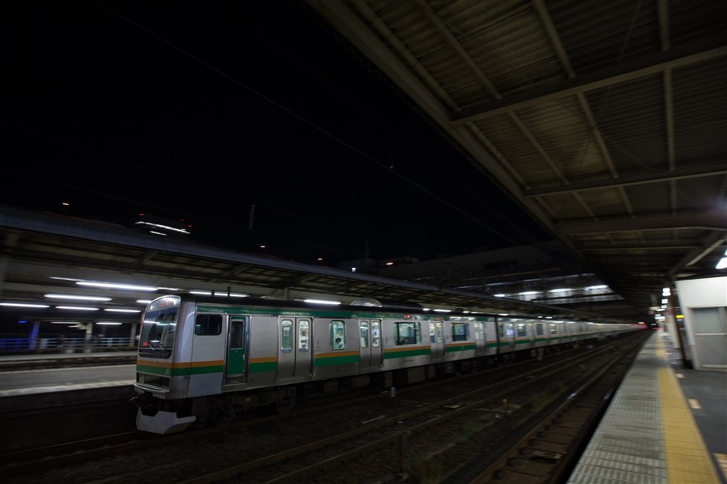 17-35/2.8-4 EX ASPH HSMで夜の電車』 シグマ 17-35mm F2.8-4 EX 17-35/2.8-4 EX ASPH HSMで夜の電車』 シグマ 17-35mm F2.8-4 EX