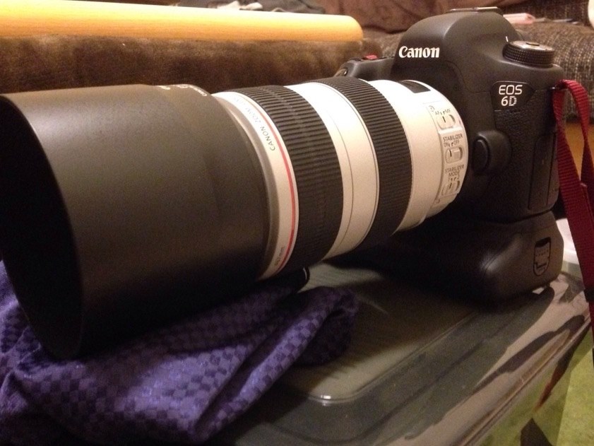 【美品】Canon EF70-300F4-5.6L IS USM 白レンズ