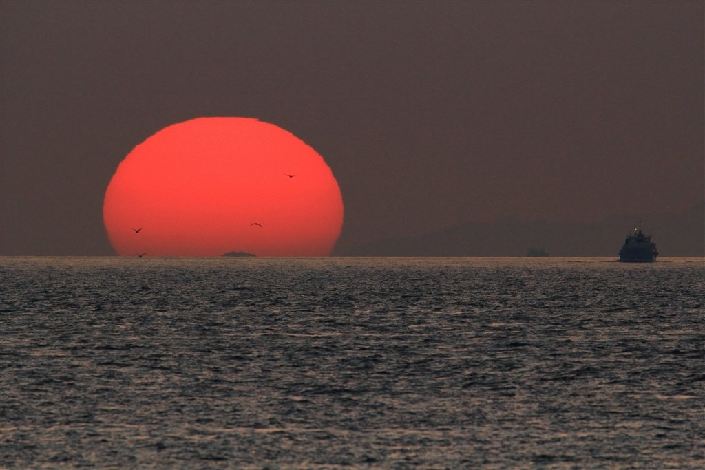だるま夕日の撮影は 12・27』 ペンタックス PENTAX K-3