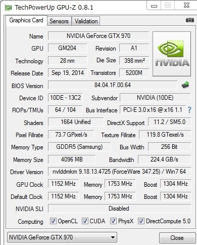 PCIE x16 3.0に差すとx8 3.0動作になる』 Palit Microsystems