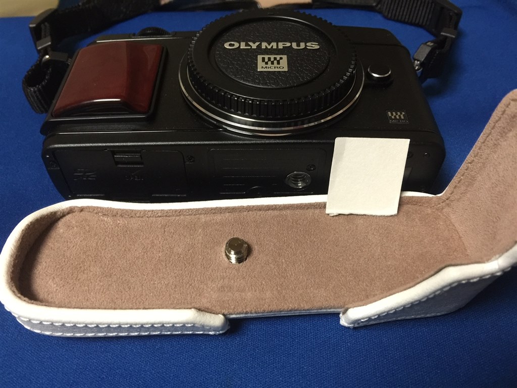 正規激安 OLYMPUS ボディージャケット PEN E-P5用 本革 ライトブラウン CS-40B LBR