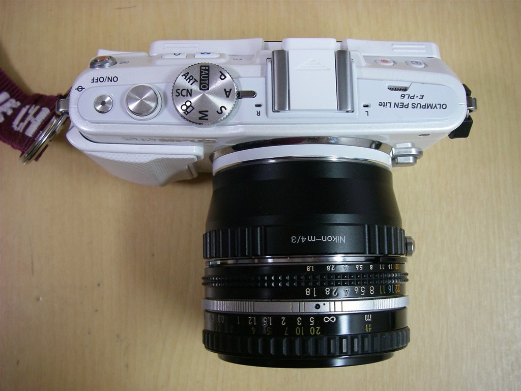 ニッコールを着けました』 オリンパス OLYMPUS PEN Lite E-PL6 ダブル