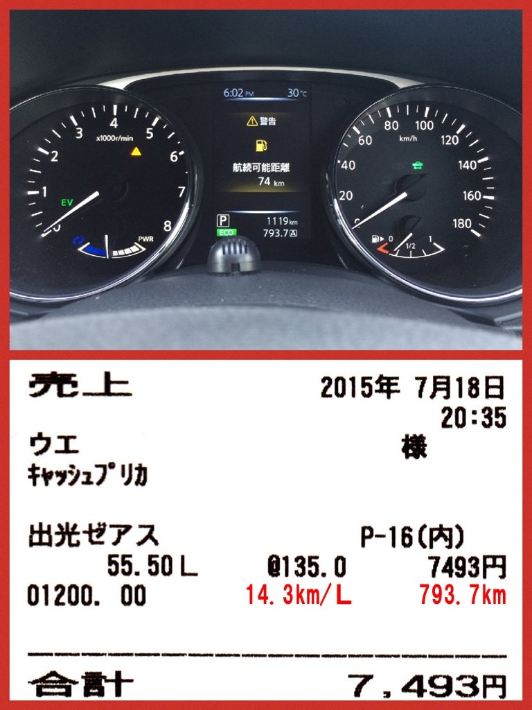 ハイブリッドの実質燃費について 日産 エクストレイル ハイブリッド 15年モデル のクチコミ掲示板 価格 Com