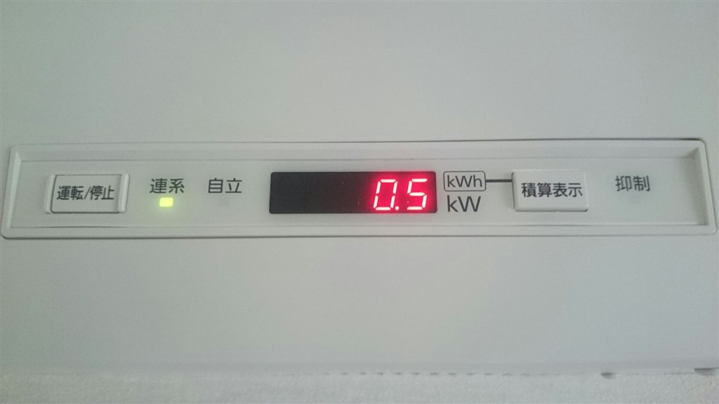 パナソニックパネル244の雨天時の発電量です( ^)o(^ )。』 クチコミ 
