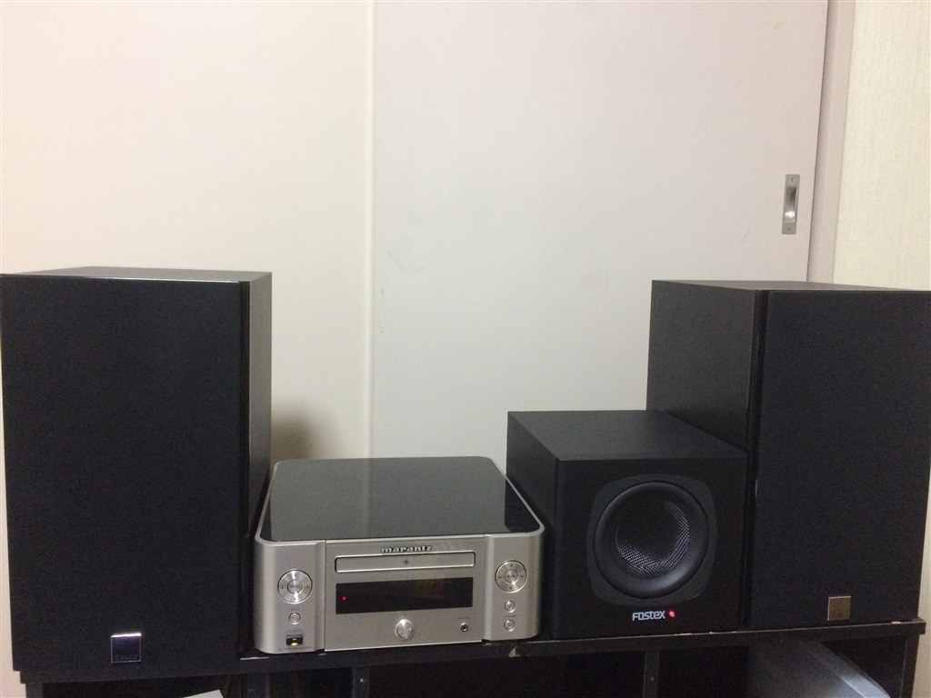 PM-SUBmini2とM-CR610、DALI ZENSOR3BKの接続』 FOSTEX PM-SUBmini